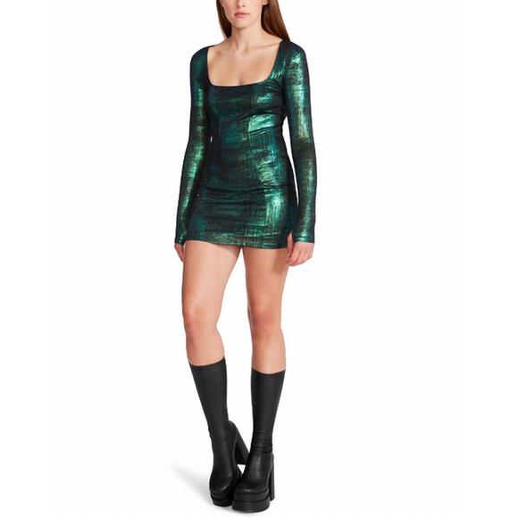 NEW STEVE MADDEN shae dress in teal - Picture 2 of 3